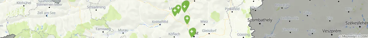Map view for Pharmacies emergency services nearby Frohnleiten (Graz-Umgebung, Steiermark)
